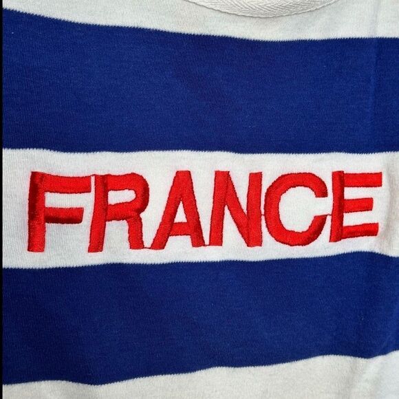 Vintage JG Hook France Striped Shirt Medium - Picture 2 of 4